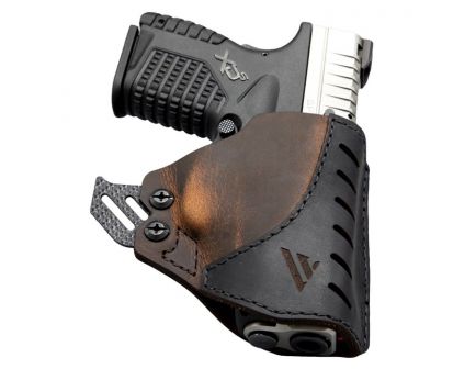 Versacarry Size 3 Ambidextrous Single Stacked/Sub Compact Semi Auto Adjustable Pocket Holster, Brown - PKL23