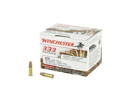 Winchester 22LR Ammo 36 Grain Hollow Point 333 Round Brick - 22LR333HP