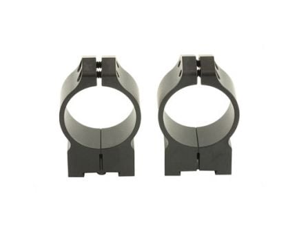 Warne Permanent Attached Medium 30mm Scope Rings For Grooved Tikka Receiver, Black - 14TM