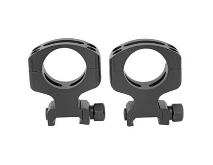 Warne Tactical Ring Skeletonized Ultra High 30mm Skeletonized Scope Rings For AR-15, Matte Black - A431M
