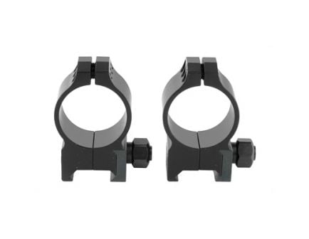 Warne Tactical Ring Medium 30mm Scope Rings, Black - 614M