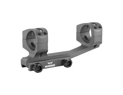 Warne Generation 2 Extended Skeletonized 1 Piece 30mm Scope Mount For AR Platform, Gray - XSKEL30TG