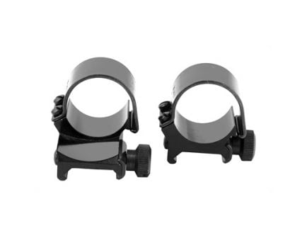 Weaver Detachable Top Mount Medium Extension 1" Scope Rings, Black - 49090
