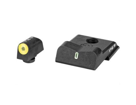 XS Sights DXT2 Big Dot Tritium Front White Stripe Rear Night Sight Set For Smith & Wesson M&P Shield EZ 380 - SW-0031S-5Y