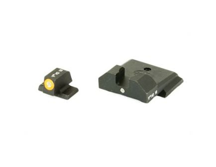 XS Sights F8 Green With Orange Outline Green Dot Rear Night Sight Set For Smith & Wesson M&P Shield - SW-F028P-5