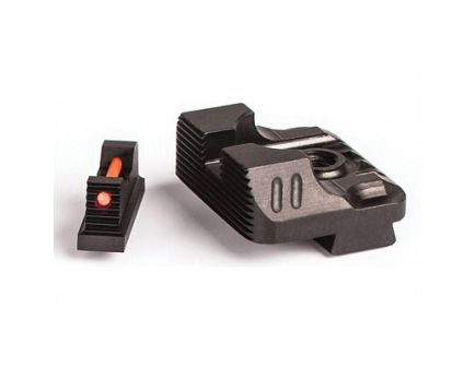 ZEV Technologies Sight Set w/ Fiber Optic Front & Combat v2 Black Rear - SIGHT.SET-215-FO-COM3-B