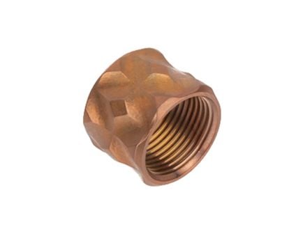 ZevTech Optimized 1/2-28 416R Stainless Steel Barrel Thread Protector for 9mm Glock Barrels, Burnt Bronze - TP-OPT-1/2X28-BRZ