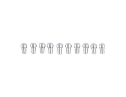Brownells #6 Shotgun Sight Refill, White Pack of 10