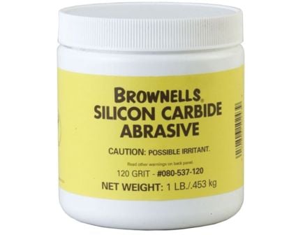 Brownells 120 Grit Silicon Carbide Abrasive, 1 lb Plastic Jar