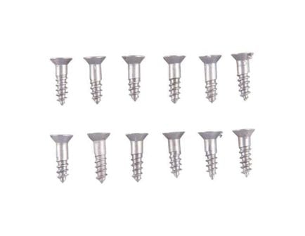 Brownells #3 x 0.38" Flat Head Wood Screw, Pack of 12