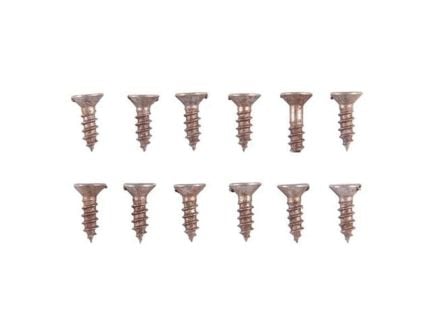 Brownells #4 x 0.38" Flat Head Wood Screw, Pack of 12