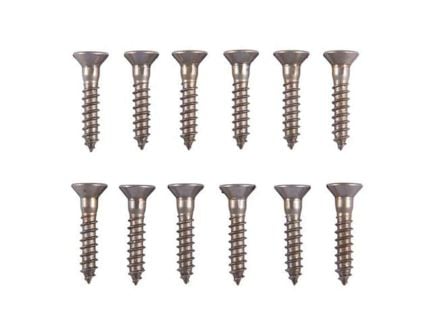 Brownells #6 x 0.75" Flat Head Wood Screw, Pack of 12