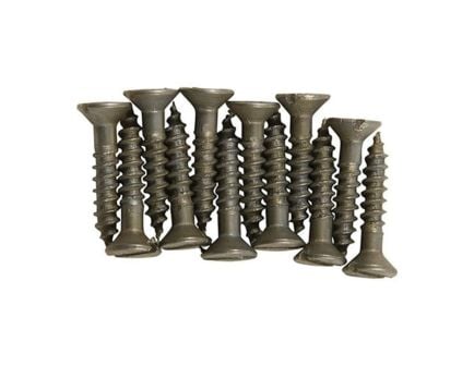 Brownells #8 x 0.88" Flat Head Wood Screw, Pack of 12