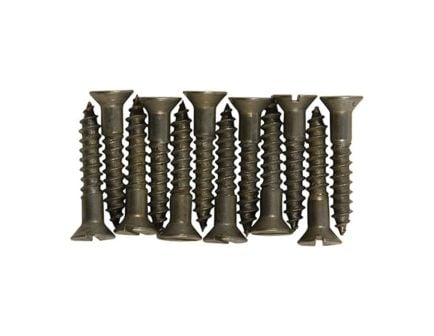 Brownells #8 x 1" Flat Head Wood Screw, Pack of 12