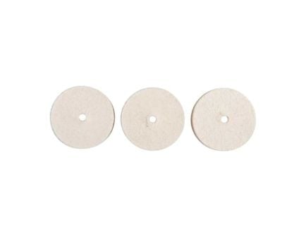 Brownells Square Unmounted Felt Bob, Pack of 3