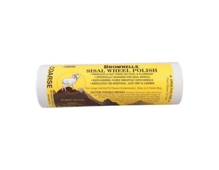 Brownells Coarse Grit Sisal Wheel Polish, 3 lb Cardboard Tube