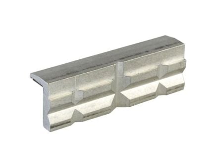 Brownells 4" x 1" 1911 Auto Vise Jaw, Silver Pack of 2