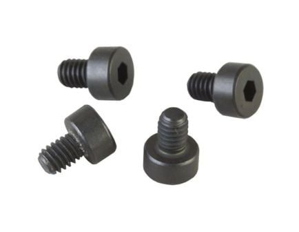 Brownells 4-Pack Allen Hex Head Grip Screw #6-40 x 0.33" Fits Ruger Mark I/Ruger Mark II, Black