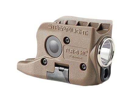 Streamlight TLR-6 HL Tactical Light with Integrated Red Aiming Laser - 300 lm Precision and Visibility - 69341
