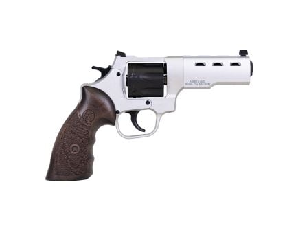 Taylors & Company Double Action 4" 357Mag 7rd Revolver, Silver / Wood Grip - RC1/230067
