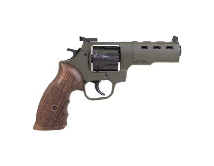 Taylors & Company Double Action 4" 357Mag 7rd Revolver, Green / Wood Grip w/ Target Sight - RC1/230077