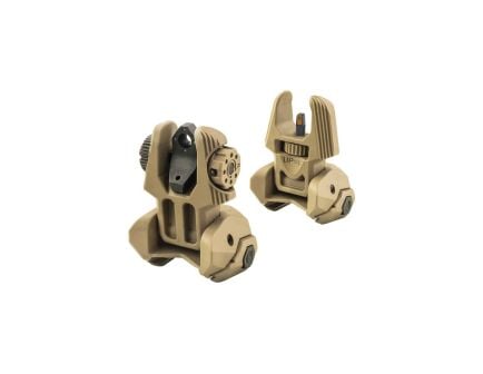 Meprolight FRBS Backup Sight Set - Front/Rear Flip-Up Sights with Orange/Green Illumination for Quick Target Acquisition - 403440