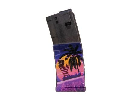 Mission First Tactical Extreme Duty 30rds .223 Remington/5.56x45mm Palm Sunset Graphic Magazine - Reliable - EXDPM556D-PLM