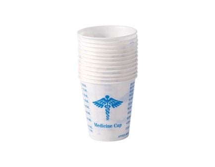 Brownells Graduated Mixing Cup, 3 oz White Pack of 12