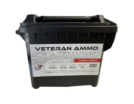 Hyperion Munitions Veteran .300 AAC Blackout 150 gr FMJ 250rds Rifle Ammo for High Volume Shooting - HMCAN300BLK150250