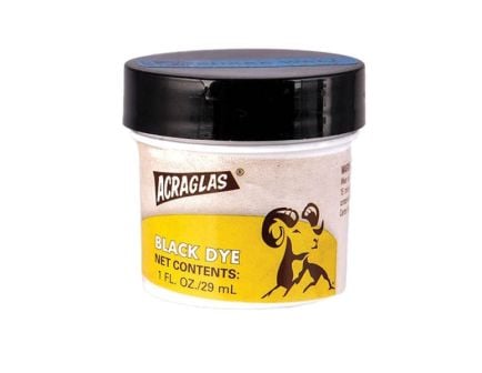 Brownells Acraglas Dye, 1 fl oz Screw-Cap Plastic Jar Black