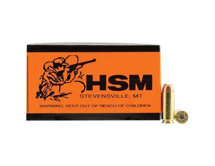 HSM Ammunition 10mm 200 gr FMJ 20rds Handgun Ammo for High-Power Performance - 10MM8N20