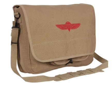 Rothco Canvas Paratrooper Messenger Bag - Khaki