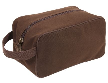 Rothco Canvas Travel Dopp Kit - Earth Brown