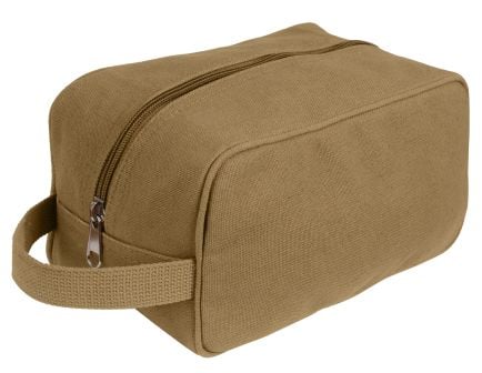Rothco Canvas Travel Dopp Kit - Coyote Brown