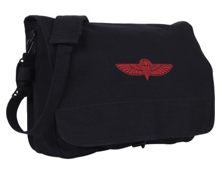 Rothco Canvas Paratrooper Messenger Bag - Black