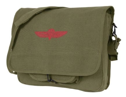 Rothco Canvas Paratrooper Messenger Bag - Olive Drab