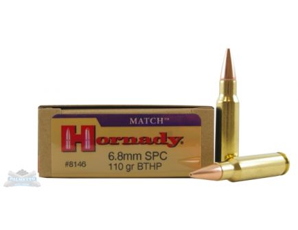 Hornady 6.8mm SPC 110gr BTHP w/ Cannelure 20rds 8146