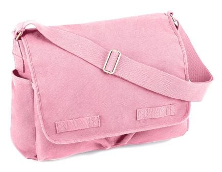 Rothco Classic Canvas Messenger Bag - Pink