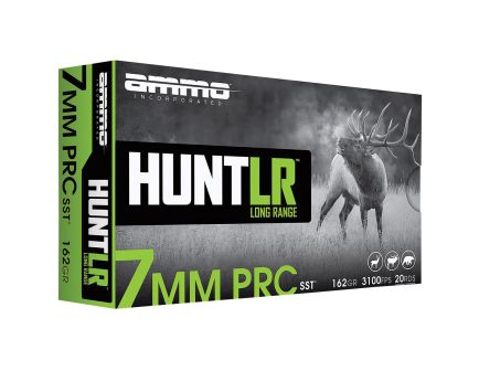 Ammo Inc Hunt Long Range 7mm PRC 162 gr SST 20rds Rifle Ammo for Superior Long-Range Ammo and Precision Hunting - 7PRC162SSTA20