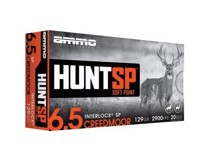 Ammo Inc Hunt SP 6.5 Creedmoor 129gr SP Rifle Ammo, 20Rds