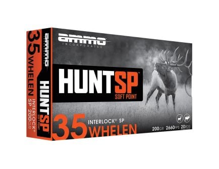 Ammo Inc Hunt .35 Whelen 200 gr SP 20rds Rifle Ammo for Premium High-Energy Performance - 35W200SPA20
