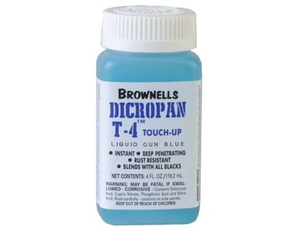 Brownells Dicropan T-4 Touch-Up Liquid Gun Bluing, 4 oz Bottle Blue