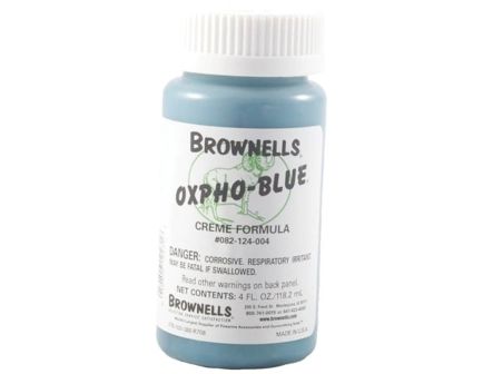 Brownells Oxpho-Blue Creme Gun Bluing Counter Display, 4 oz Bottle White Pack of 12