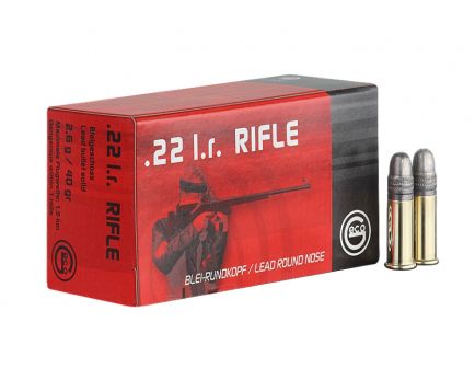 GECO .22 Long Rifle 40gr Lead Round Nose Ammunition, 50 Round Box ‒ 2318599