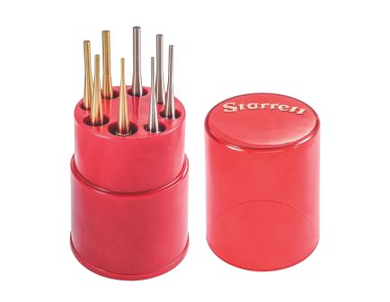 Starrett S565WB 4" 8-Piece Drive Pin Punch Set