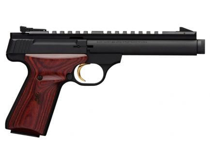 Browning Buck Mark Field Target 22 LR 5-7/8 inches 10 Round Blowback Pistol, Matte Black - 051527490