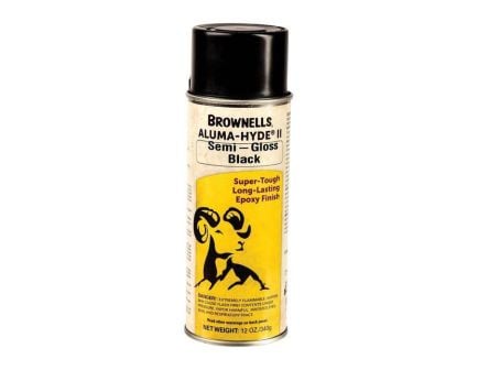 Brownells Aluma-Hyde II Epoxy Based Finish Spray, 12 oz Aerosol Black