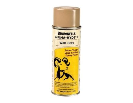 Brownells Aluma-Hyde II Epoxy Based Finish Spray, 12 oz Aerosol Wolf Gray