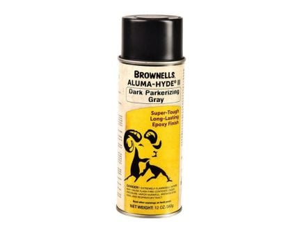 Brownells Aluma-Hyde II Epoxy Based Finish Spray, 12 oz Aerosol Dark Parkerizing Gray