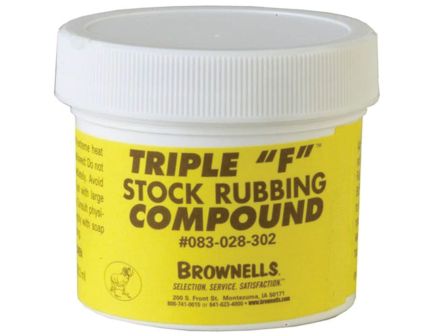 Brownells Triple F Stock Rubbing Compound, 2 oz